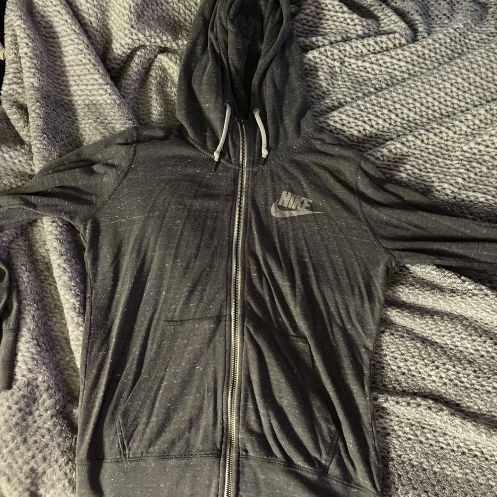 Nike Black Zip-Up Hoodie